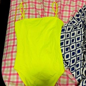 Zara neon yellow bodysuit